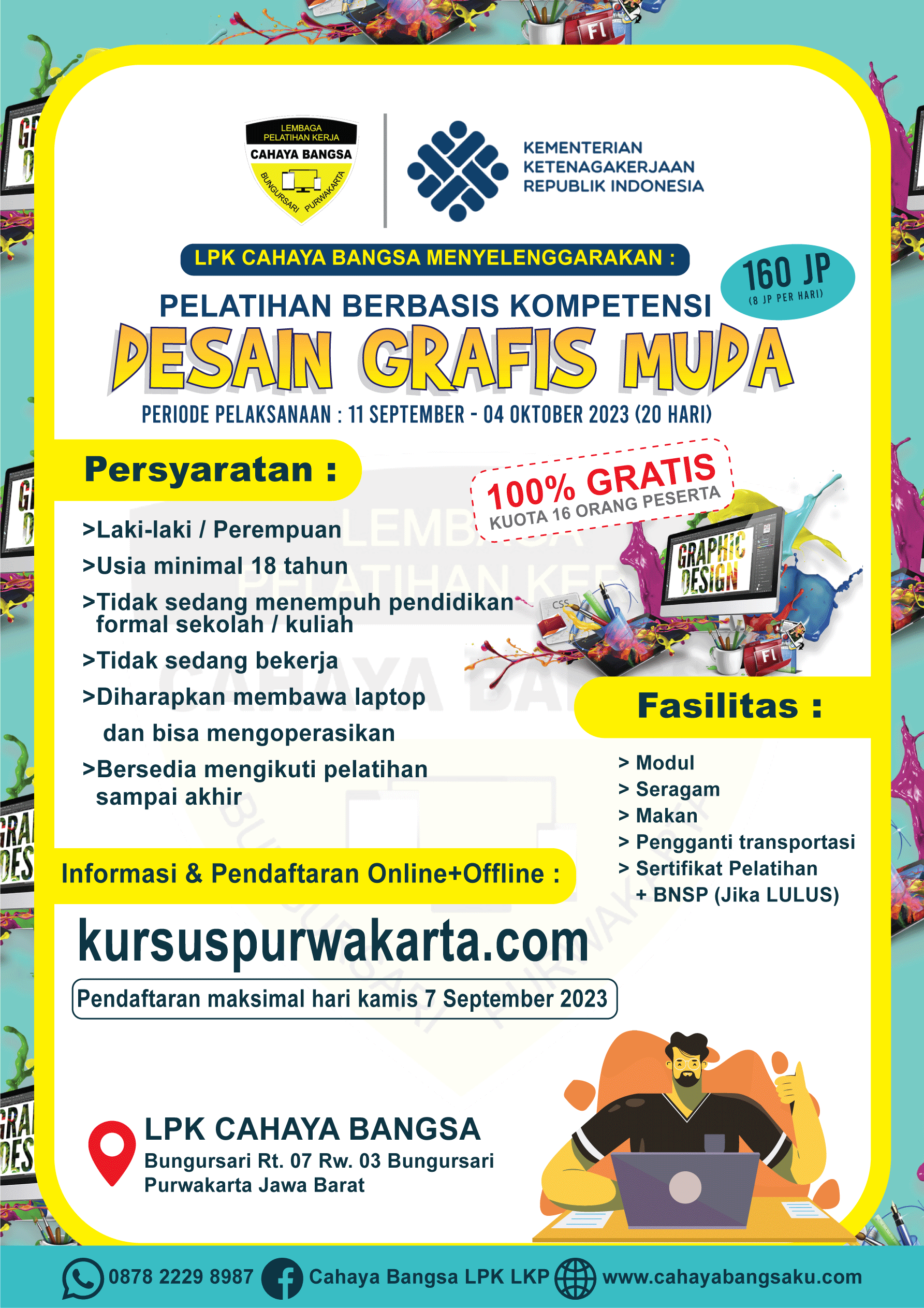 Read more about the article PELATIHAN DESAIN GRAFIS – GRATIS